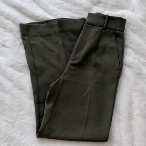 NWT Love Bonito Dark Green wide leg trousers size 24